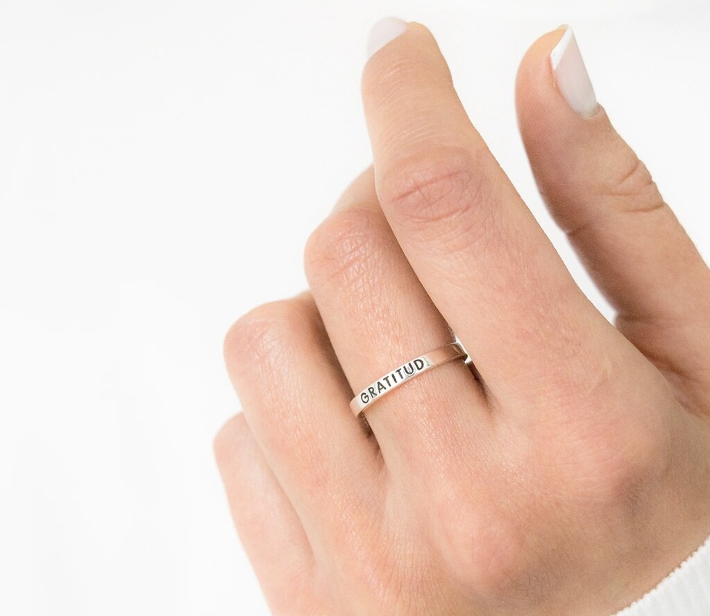 Anillo GRATITUD Plata 950