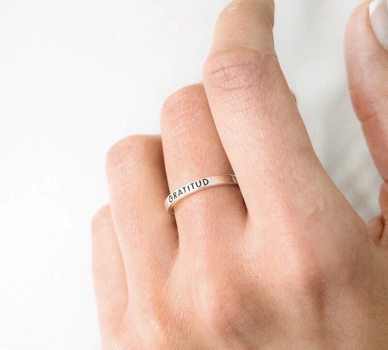 Anillo GRATITUD Plata 950