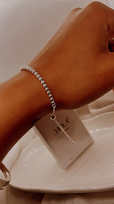 Pulsera corbatín esferitas
