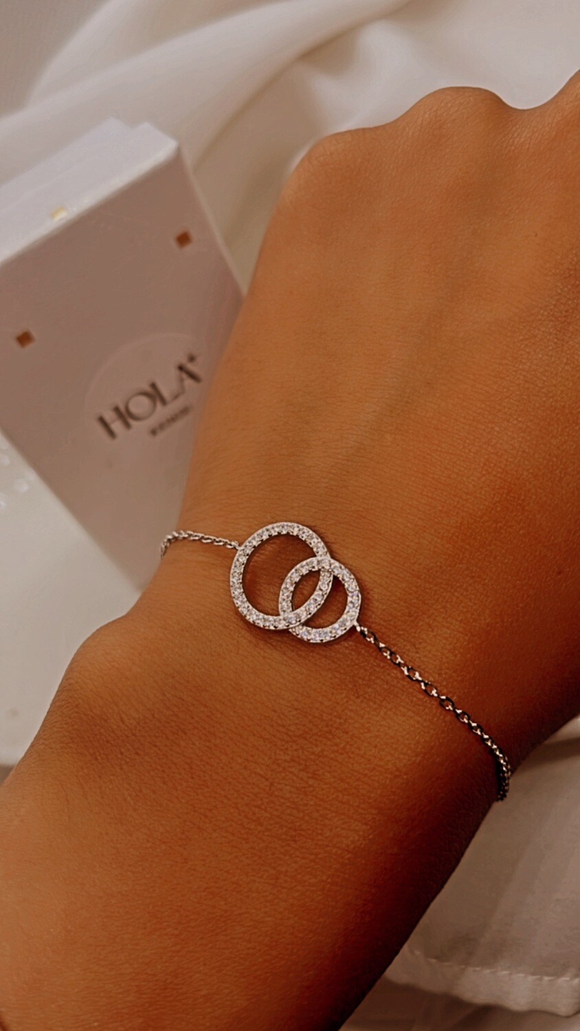 Pulsera doble círculo con circornia