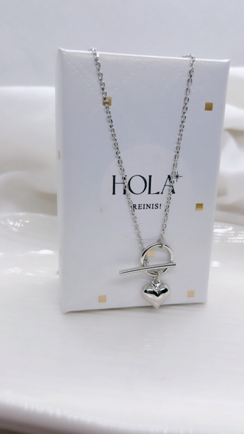 Collar corazón inflado