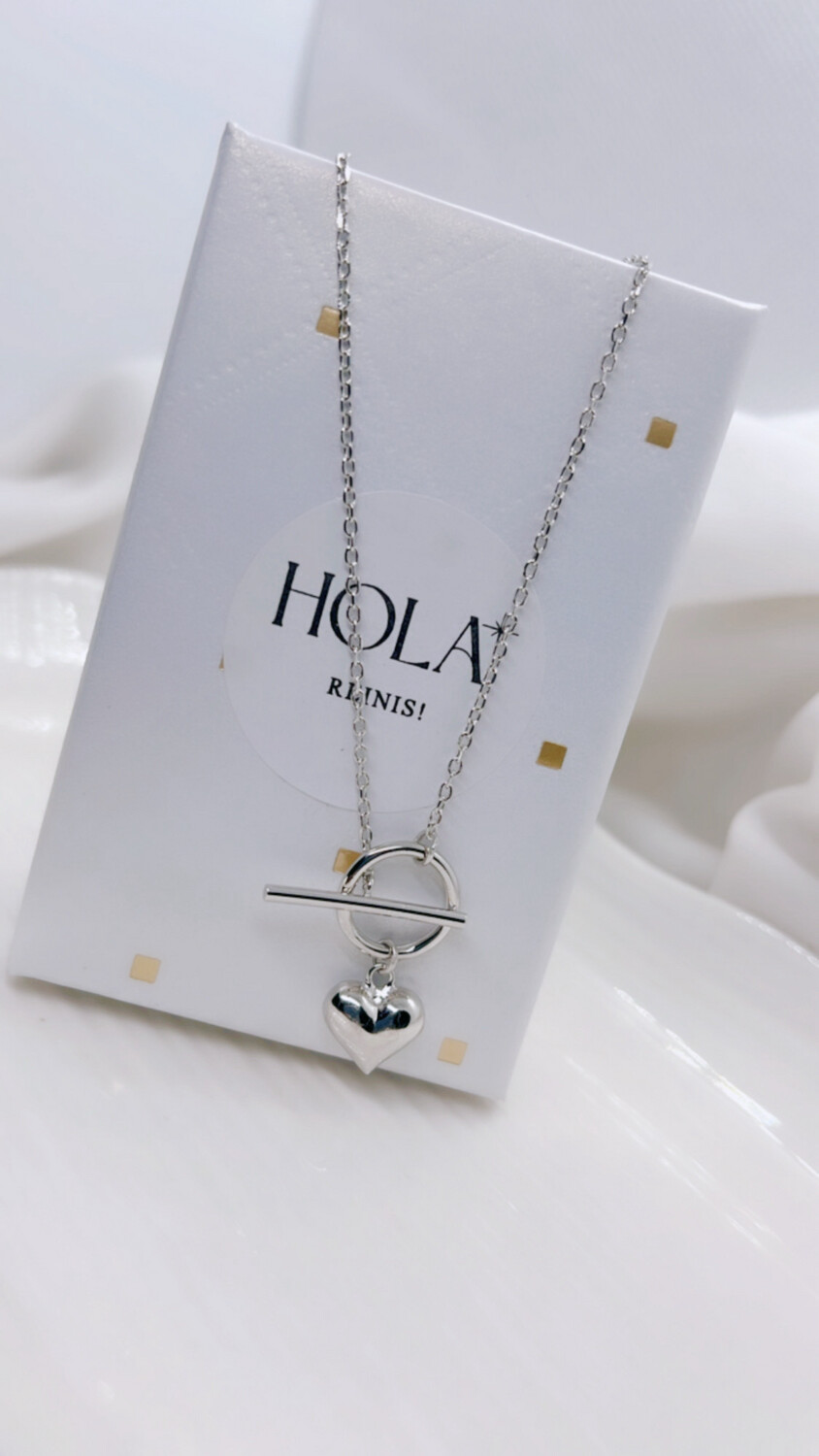 Collar corazón inflado