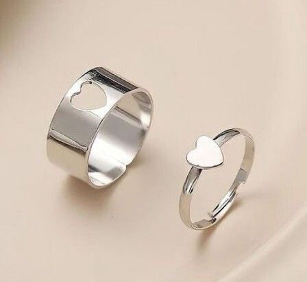Anillos corazón para compartir