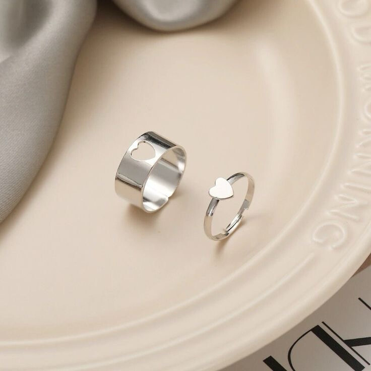 Anillos corazón para compartir