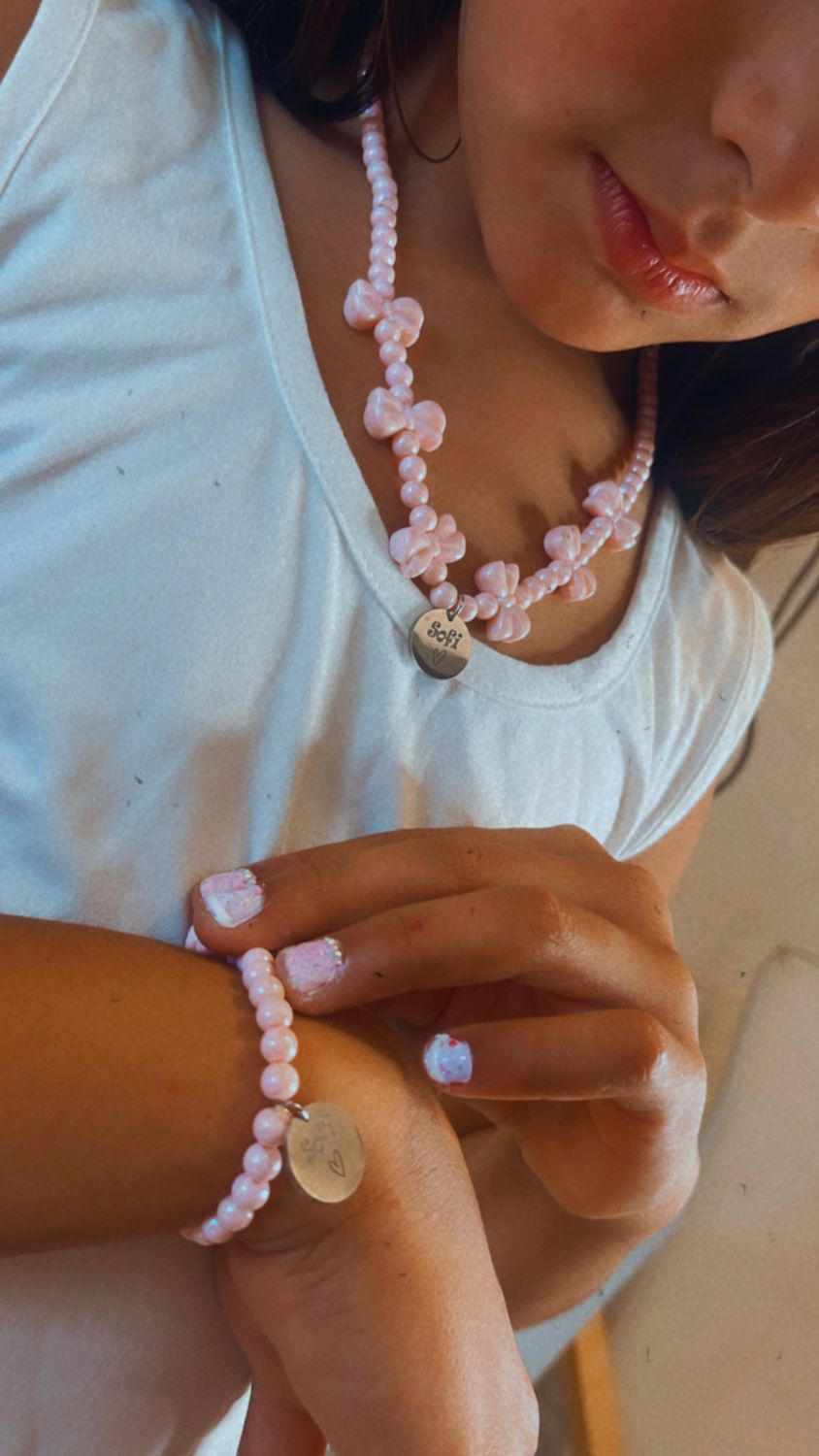 Set moño rosa