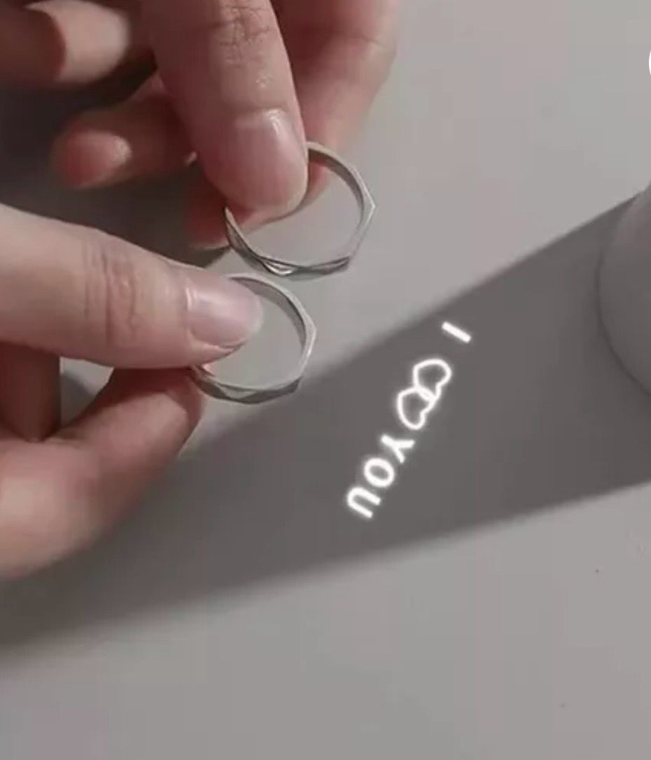 Anillos proyección love you