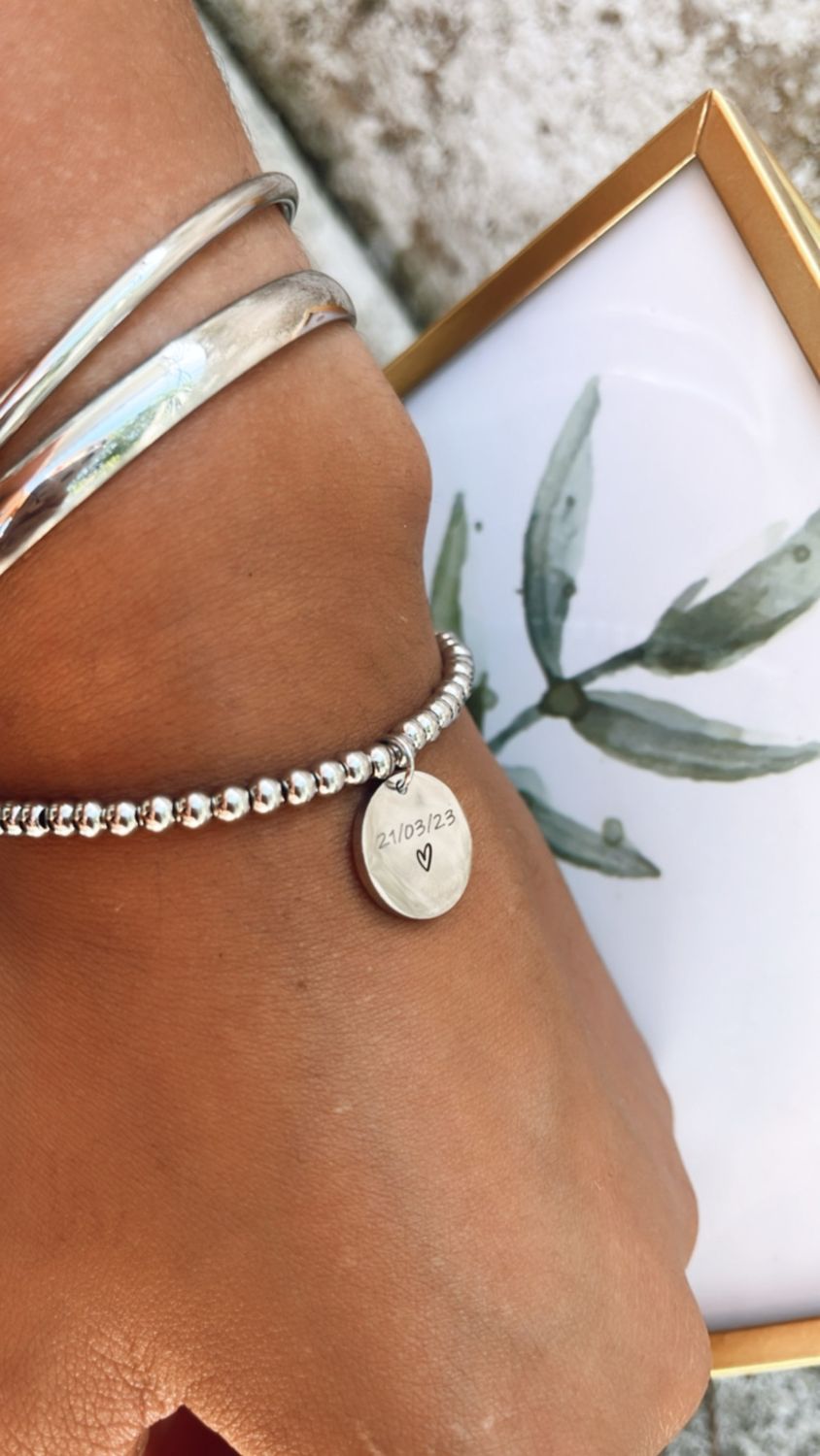 Pulsera esferas Simil dibujo
