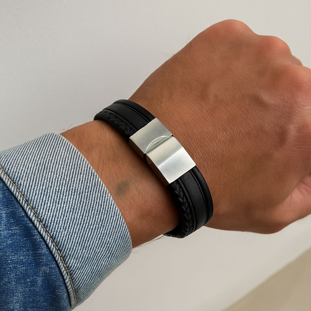 Pulsera cuerina