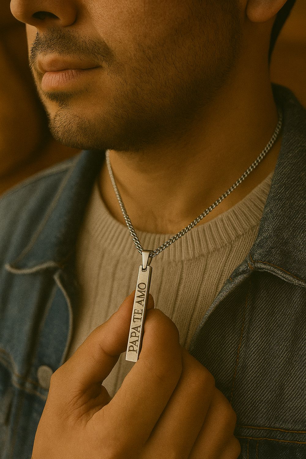 Collar barra masculino