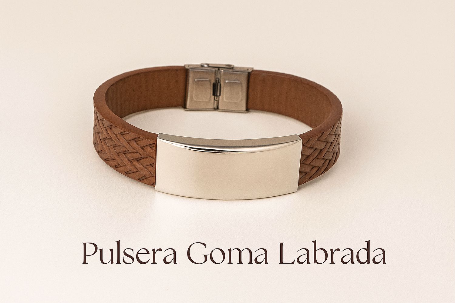 Pulsera goma labrada