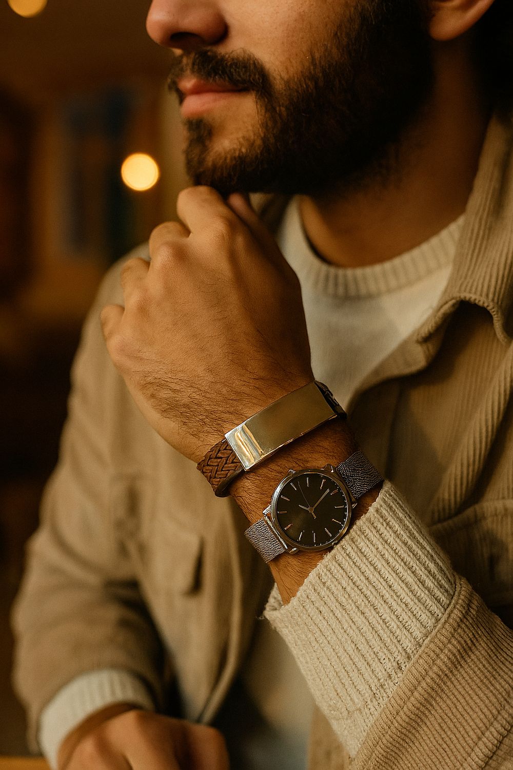 Pulsera goma labrada
