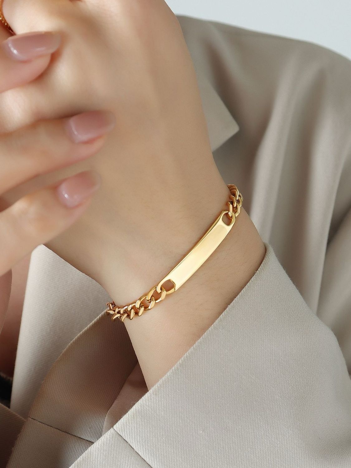 Pulsera identidad gold