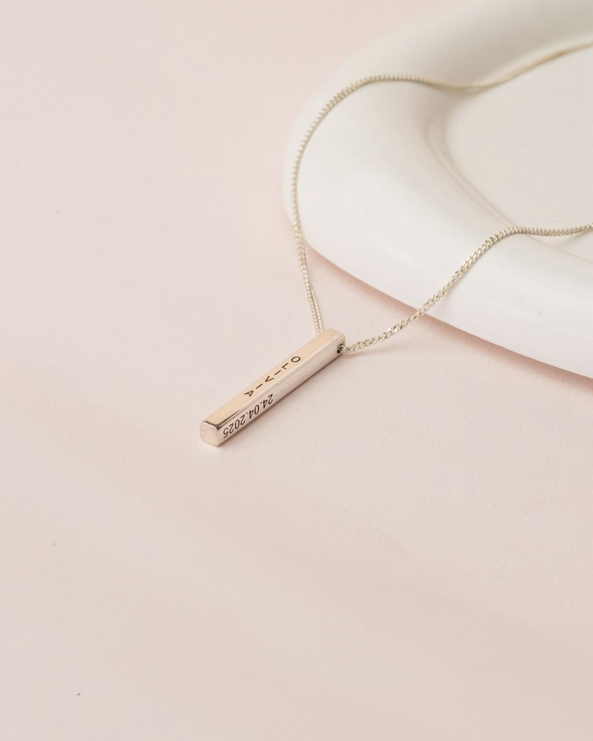 Collar barra en Plata 925