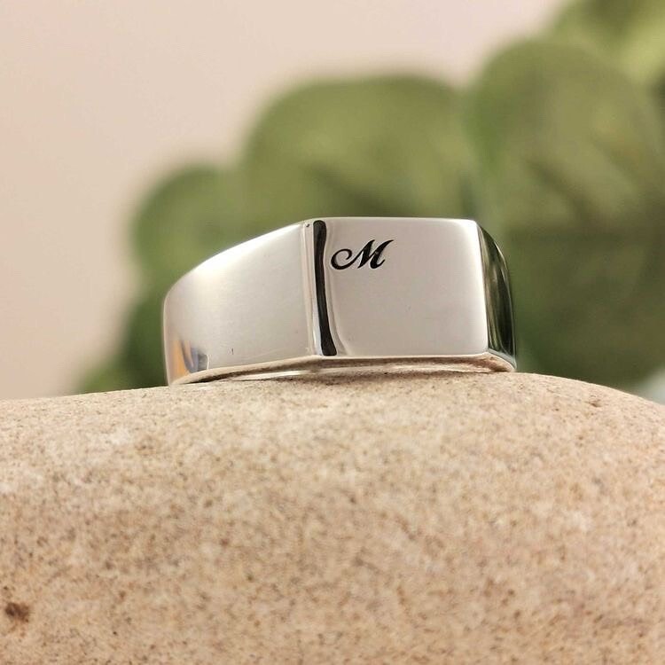 Anillo de mesa rectangular Grabado láser