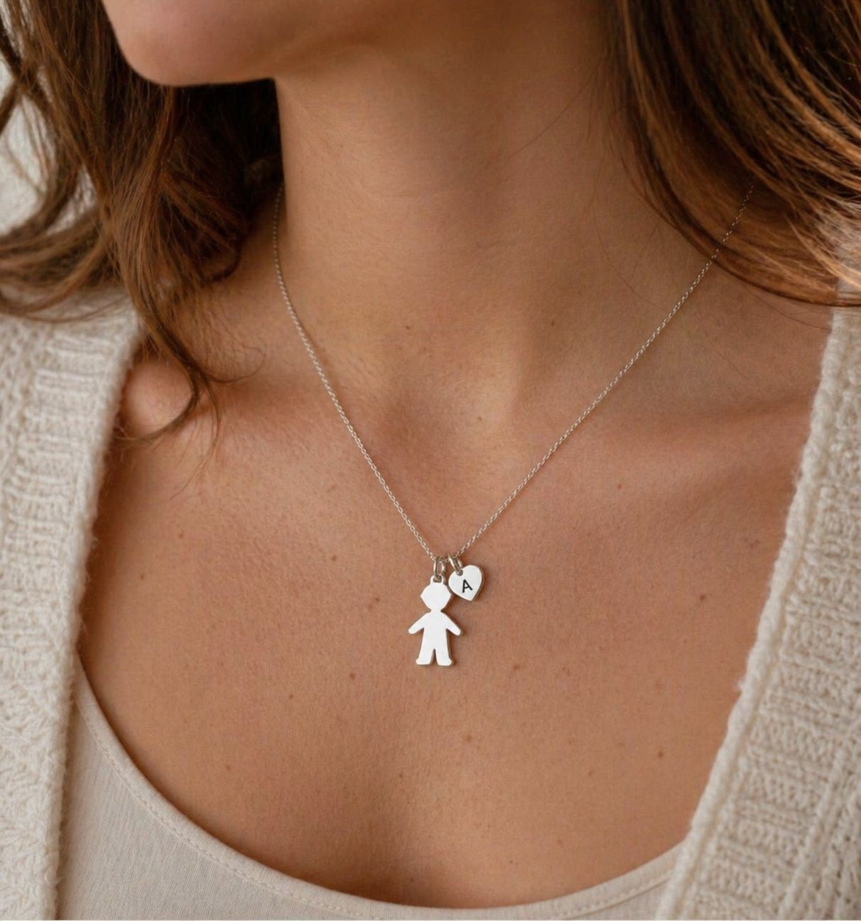 Collar niñ@ corazón