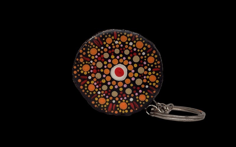 Red Coneflower Keychain