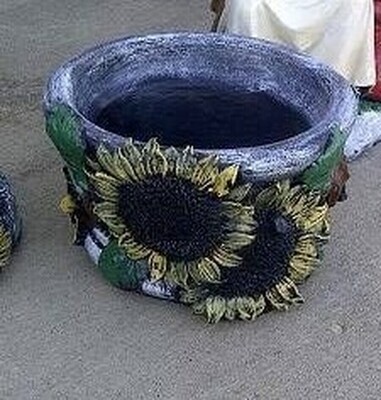 Sm. Sunflower Pot