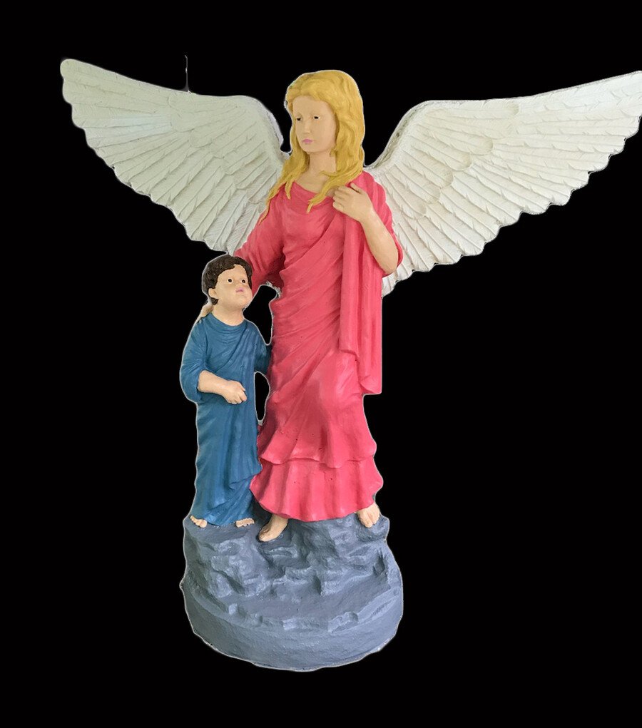 Angel w/ Wide Wings & Child