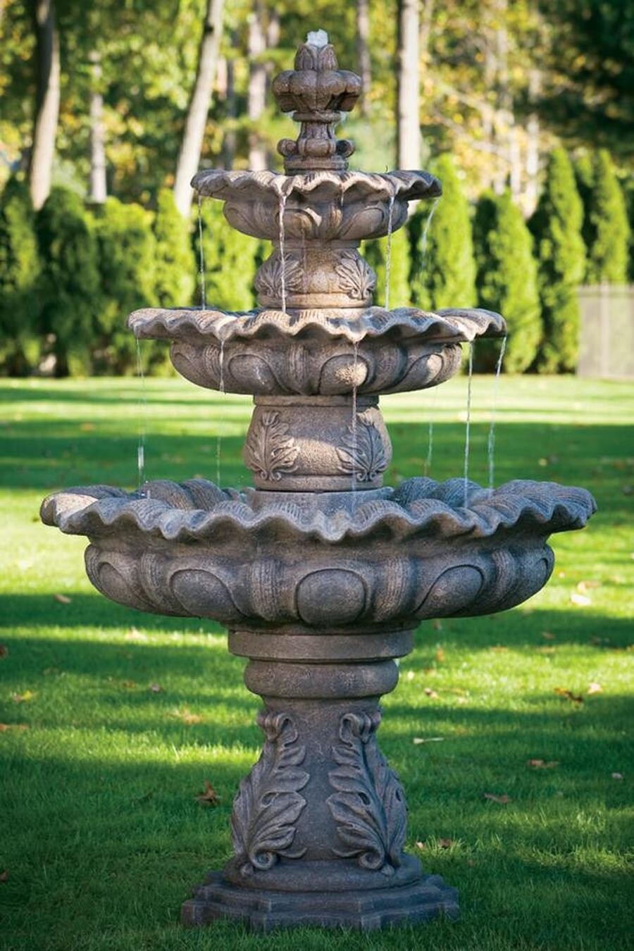 86" Three Tier Scallop Fountain