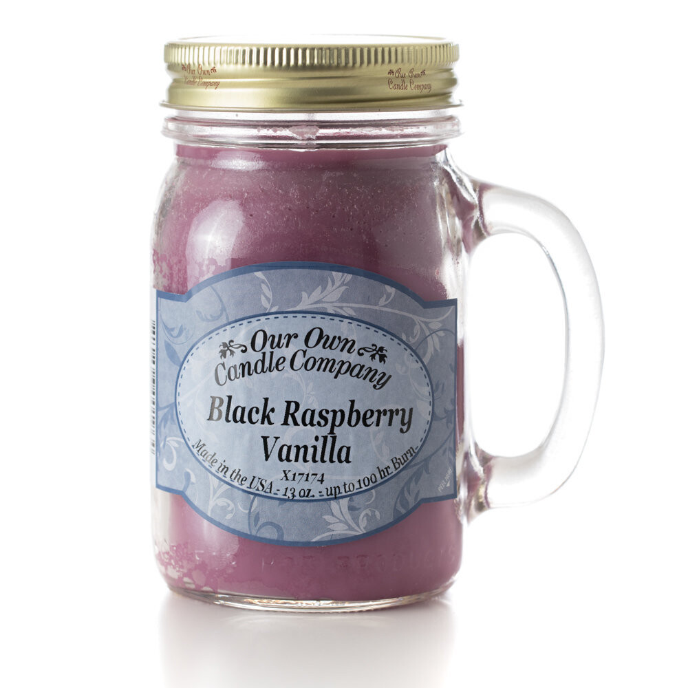Black Raspberry Vanilla Mason Jar Candle