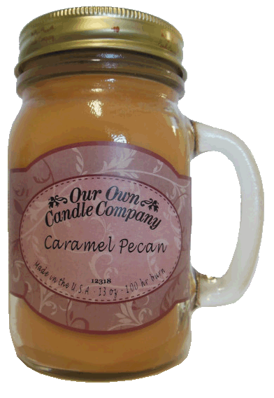 Caramel Pecan Mason Jar Candle