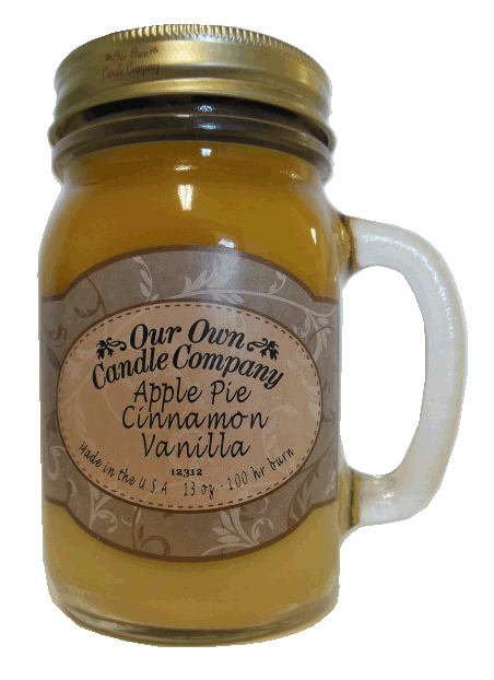 Apple Pie, Cinnamon, Vanilla Mason Jar Candle
