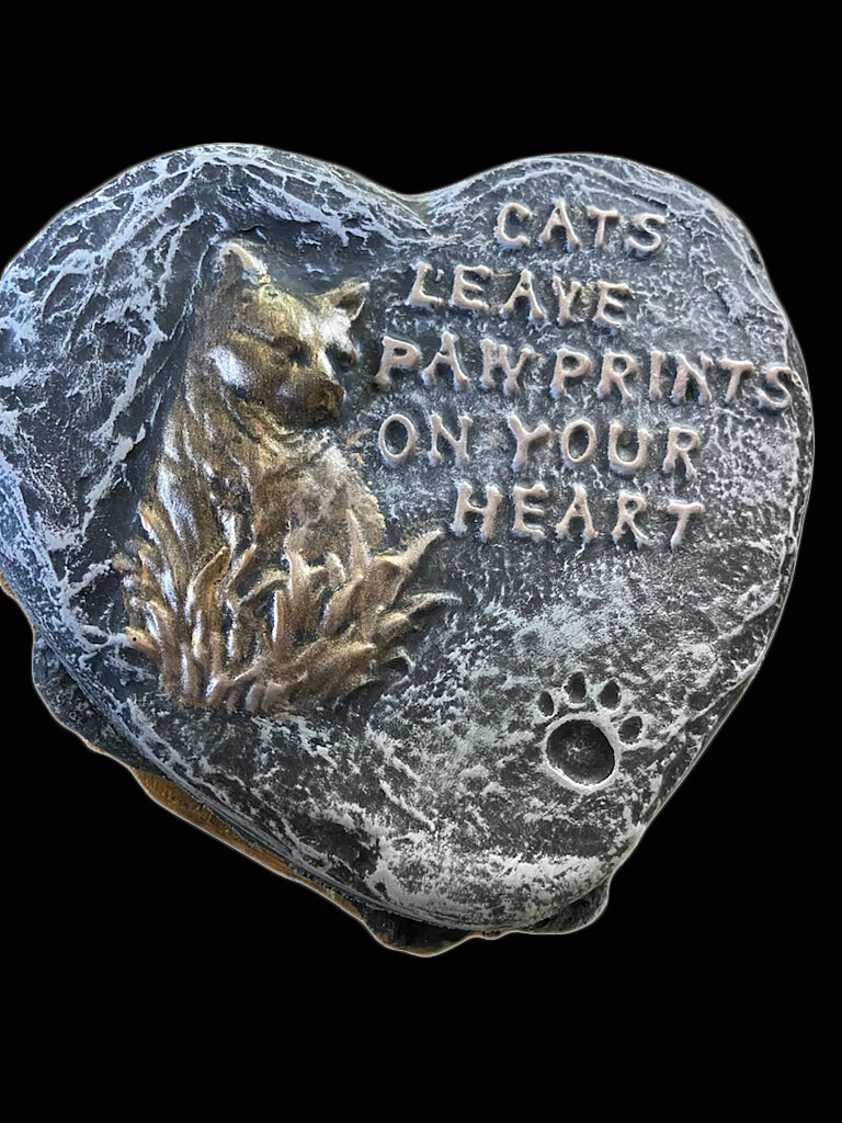 Cat Heart Stone