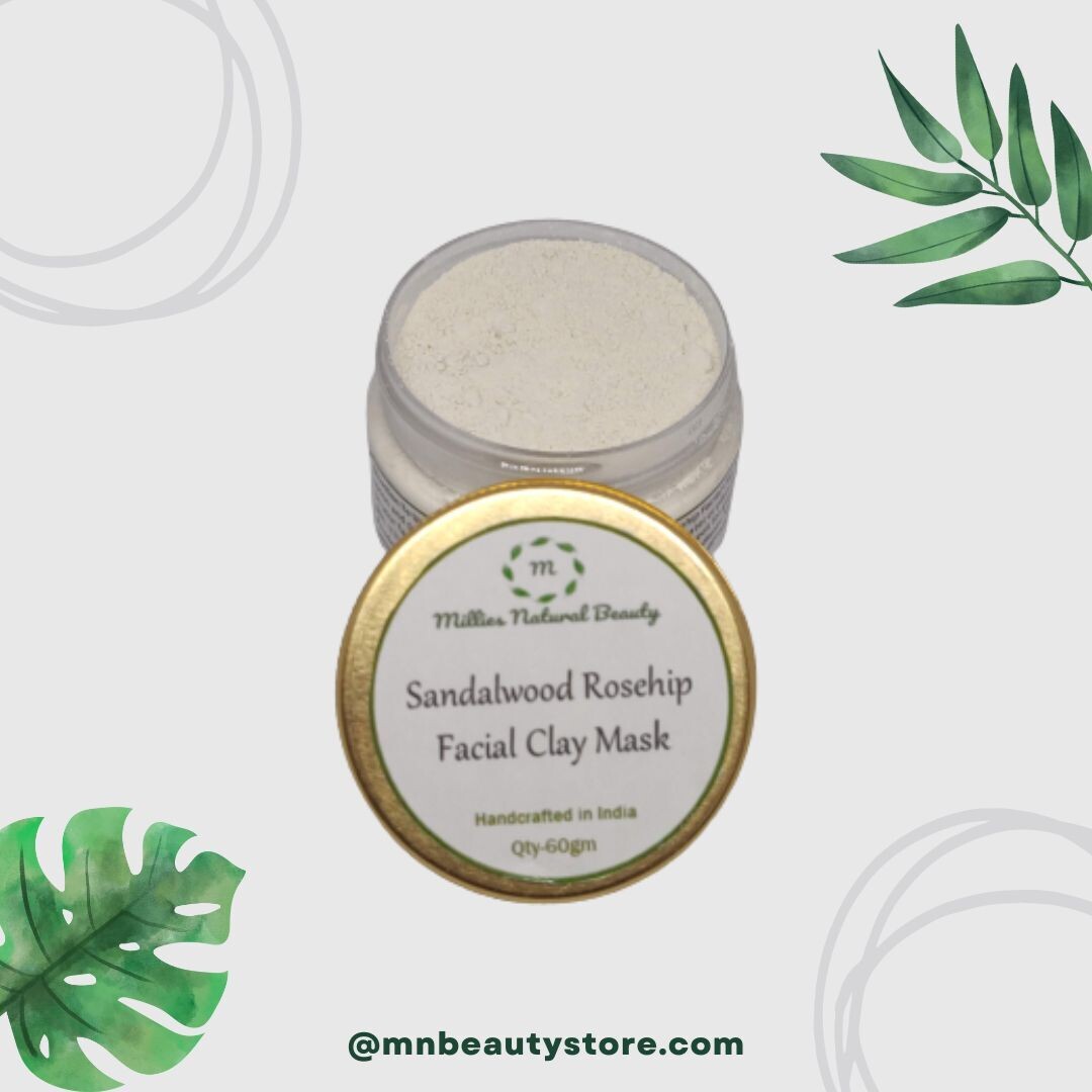 Sandalwood Rosehip Facial Clay Mask