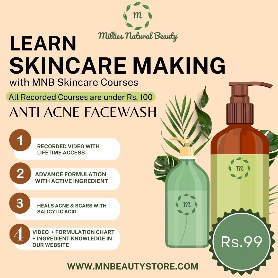 Learn Anti Acne Facewash Making