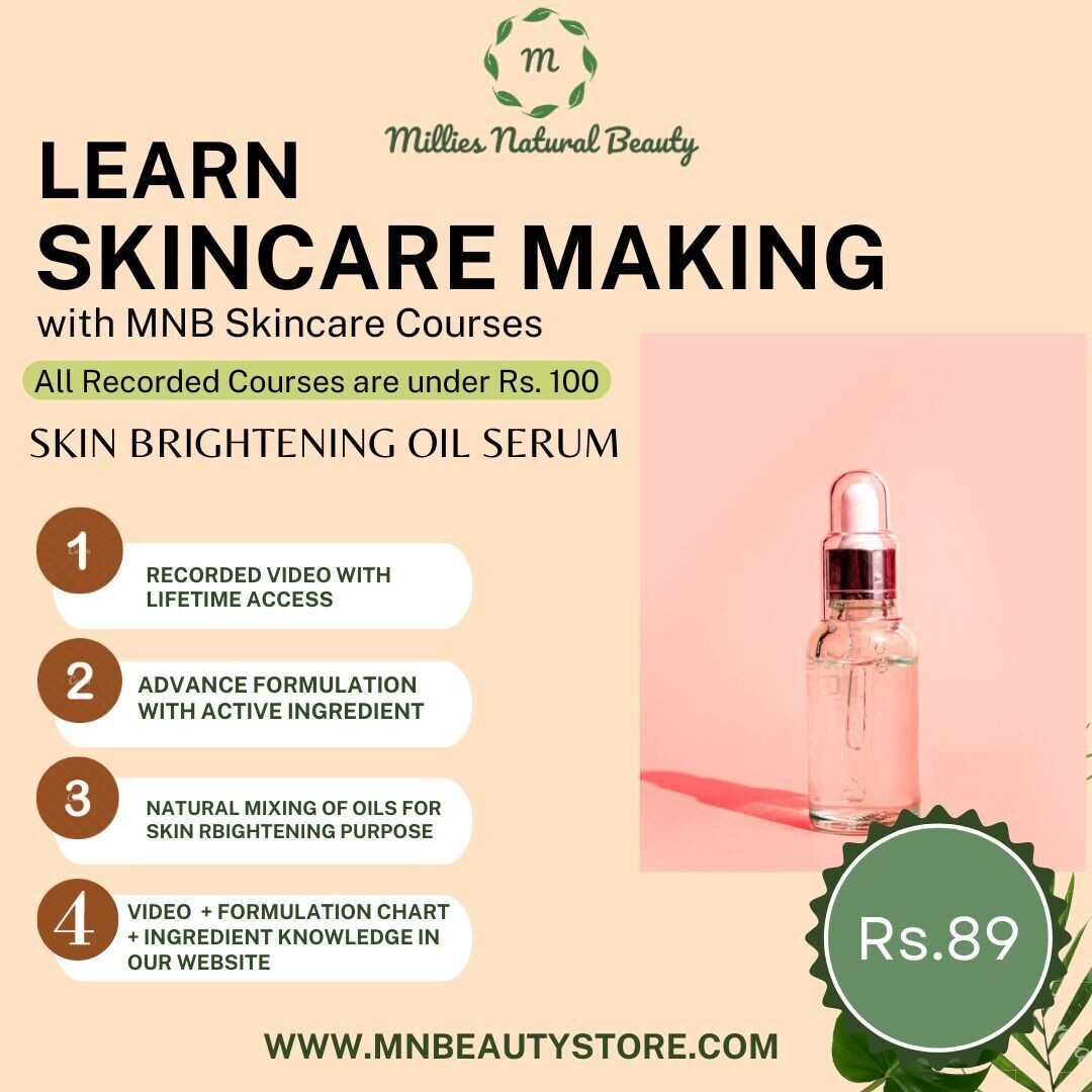 Learn Skin Brightening Oil Facial Serum