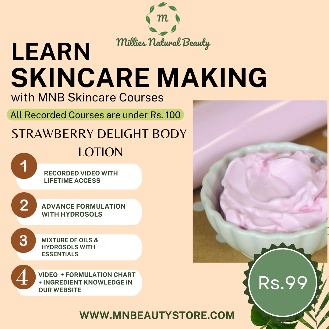 Learn Strawberry Delight Body Lotion Making