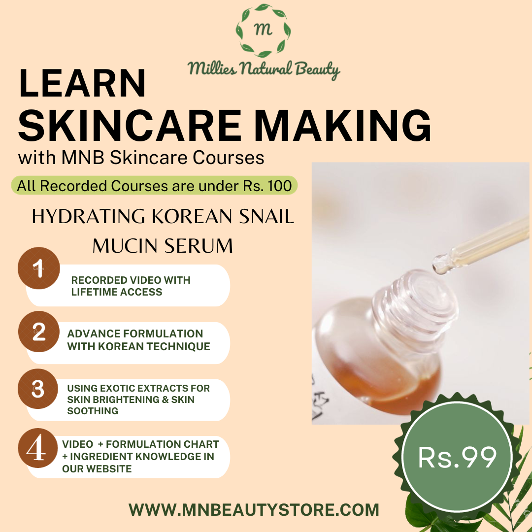 Learn Korean Hydrating Snail Mucin Serum Making