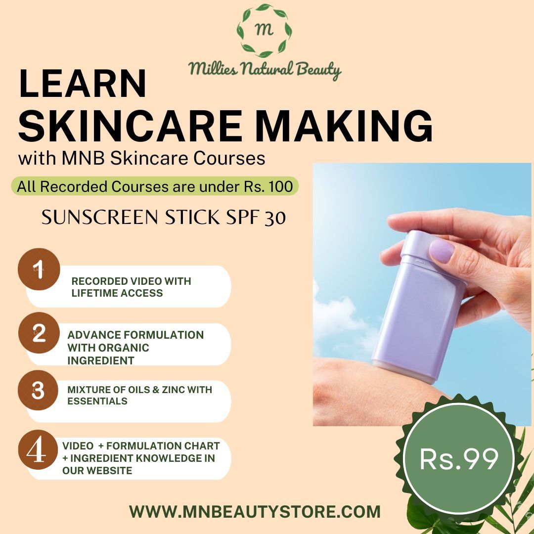 Learn Sunscreen Stick SPF 30 Recorded Course