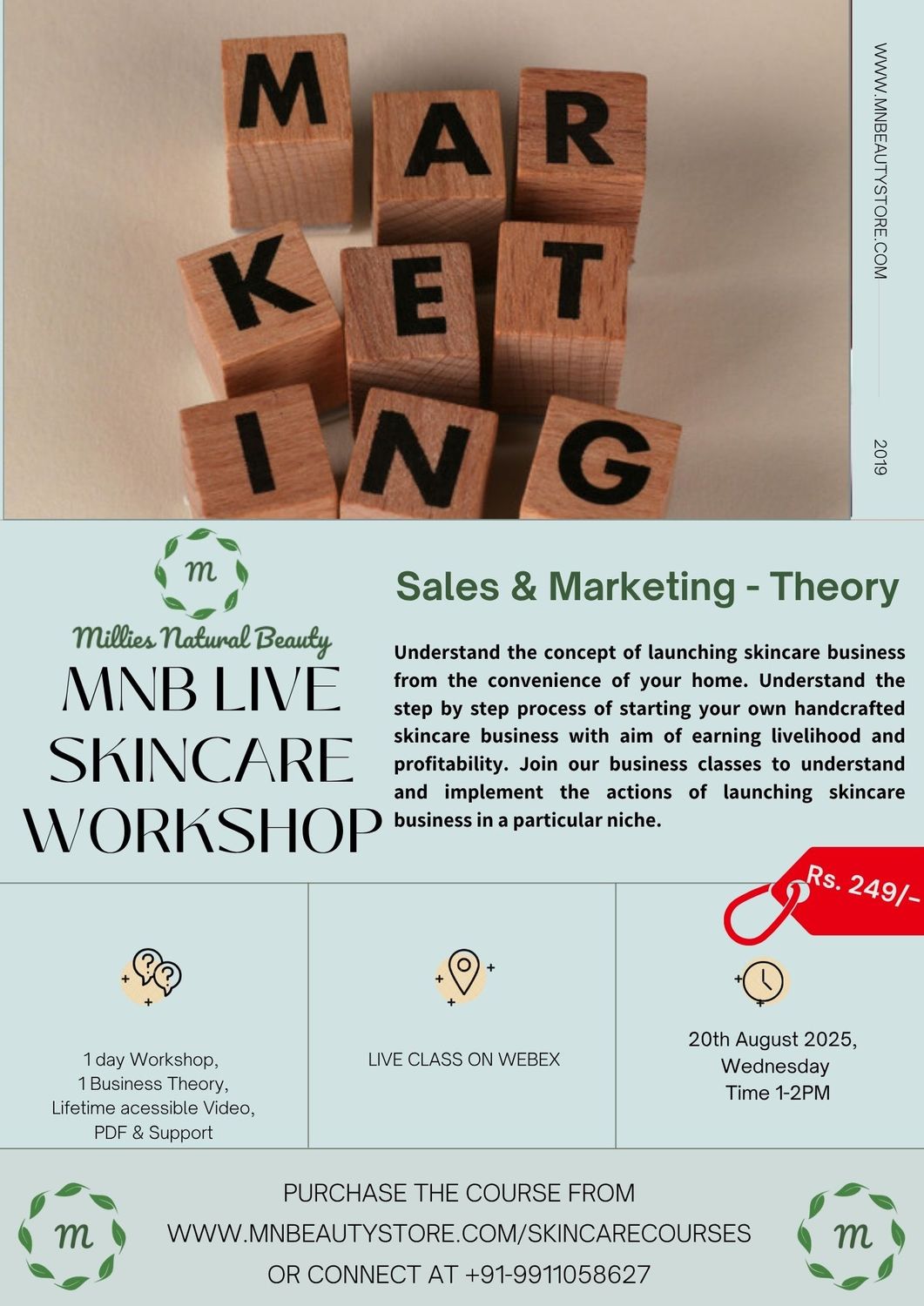 Sales &amp; Marketing - Business Module - LIVE WORKSHOP on 20th  August 2025