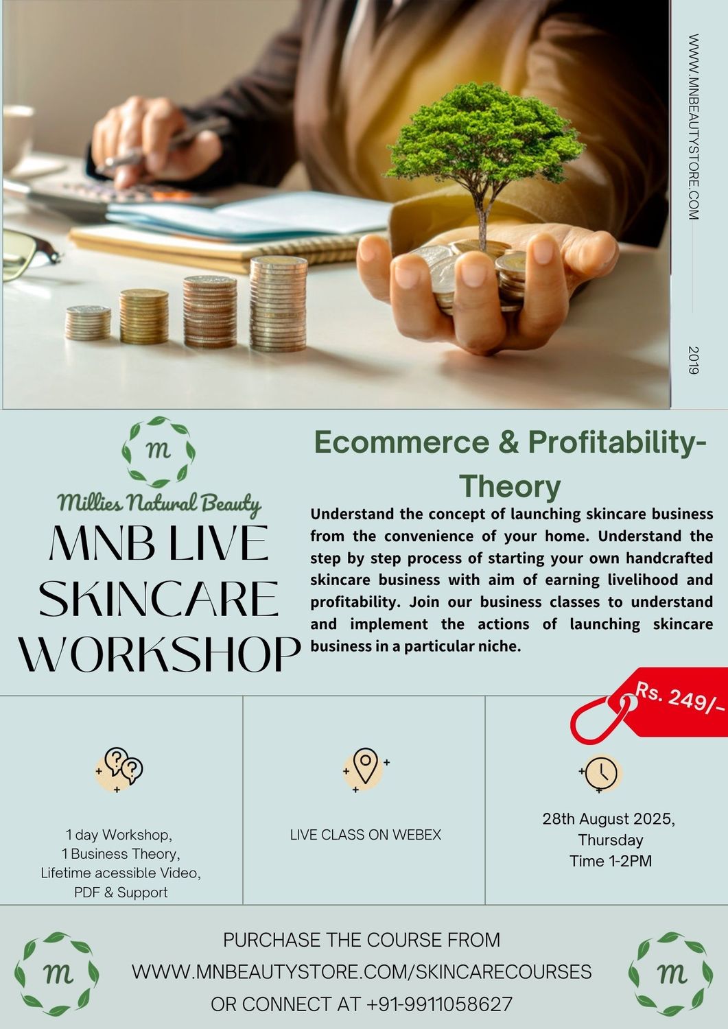 Ecommerce &amp; Profitability of Business - Business Module - LIVE WORKSHOP on 28th  August 2025