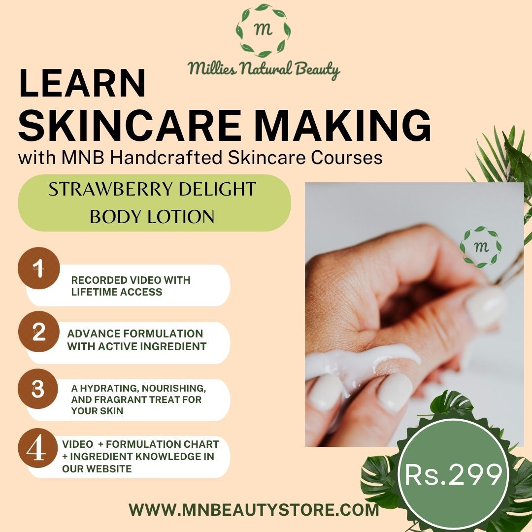 Learn Strawberry Delight Body Lotion Making