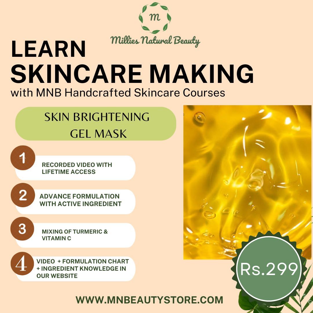 Learn Skincare Brightening Gel Mask Making