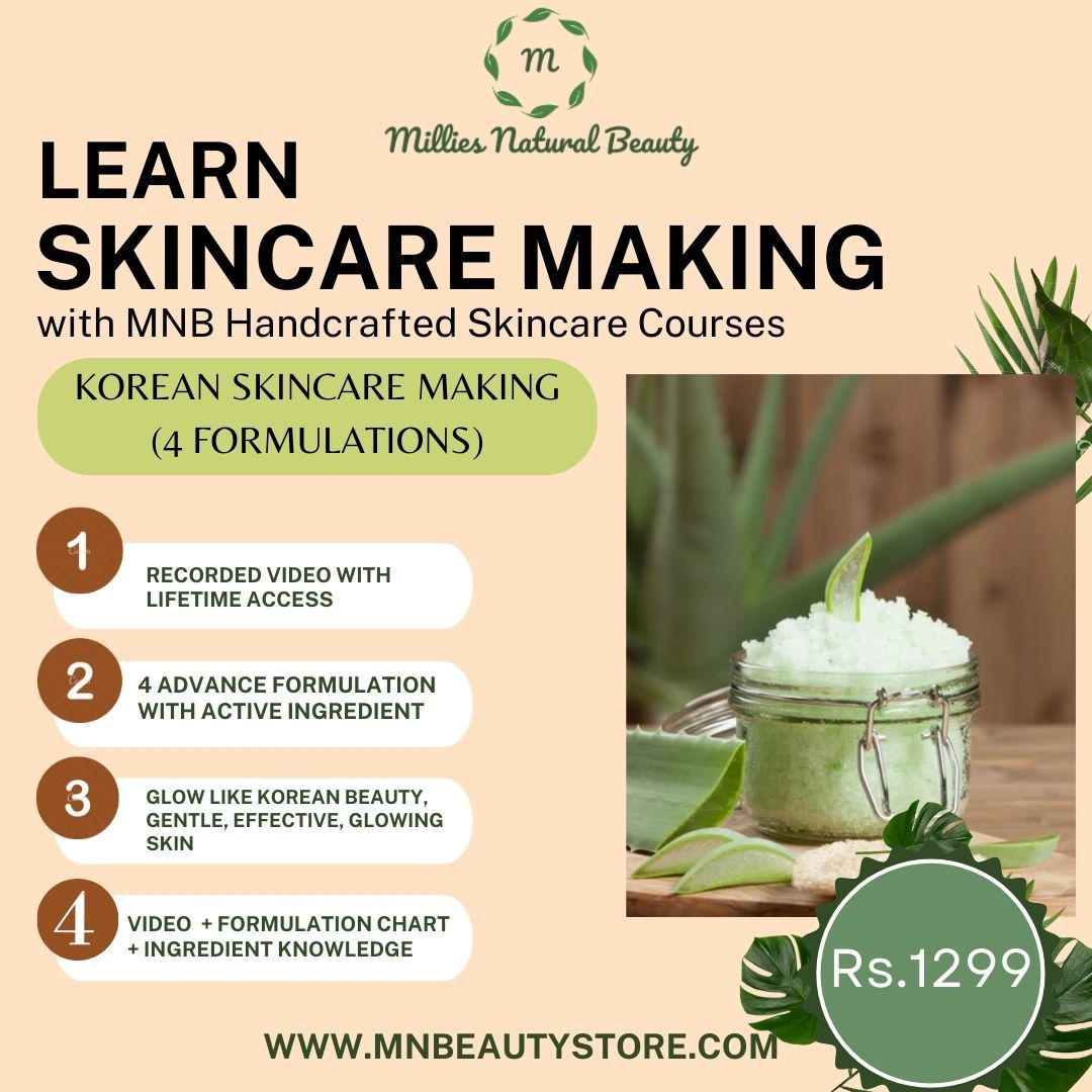 Learn Korean Skincare Making - 4 Formulations