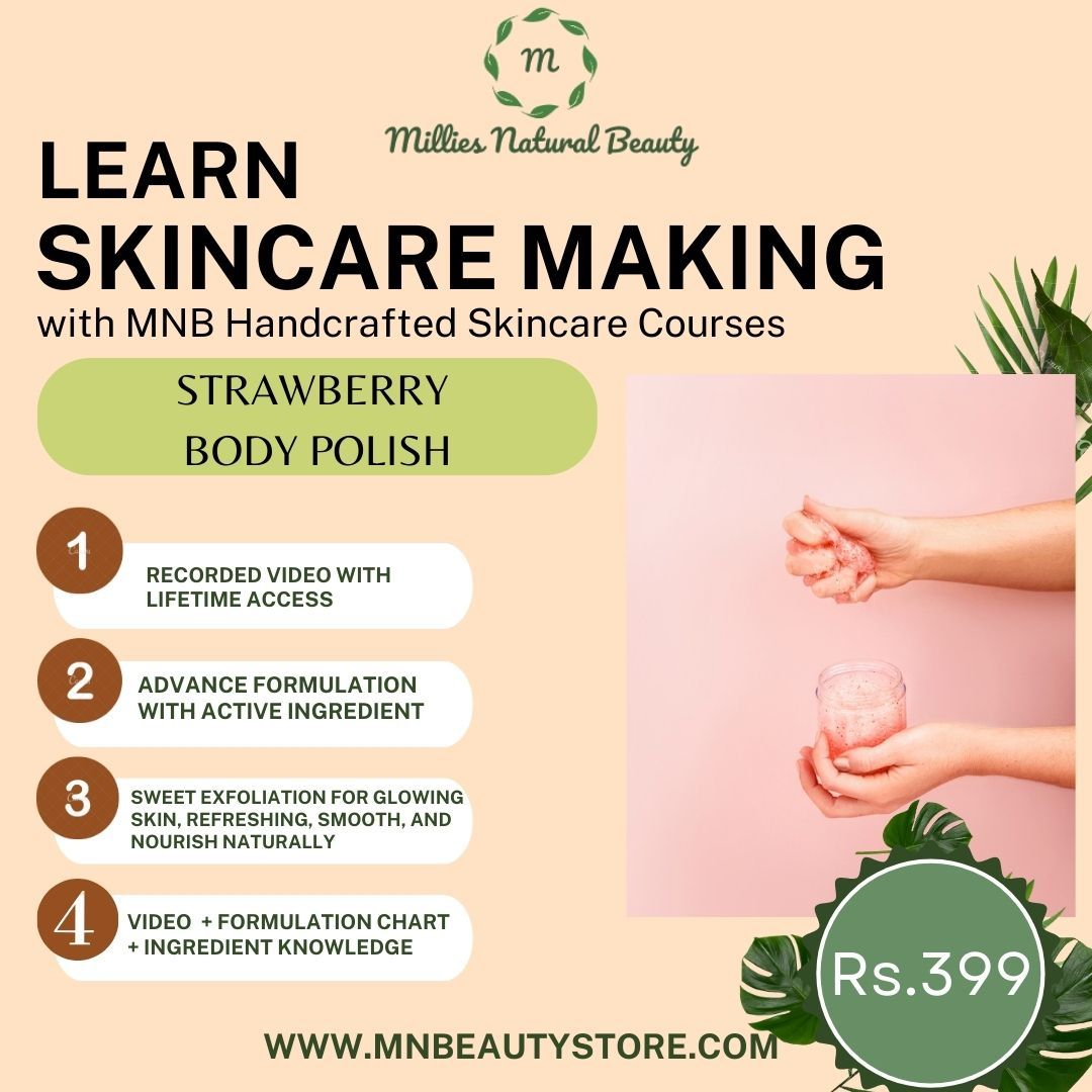 Learn Strawberry Body Polish Making