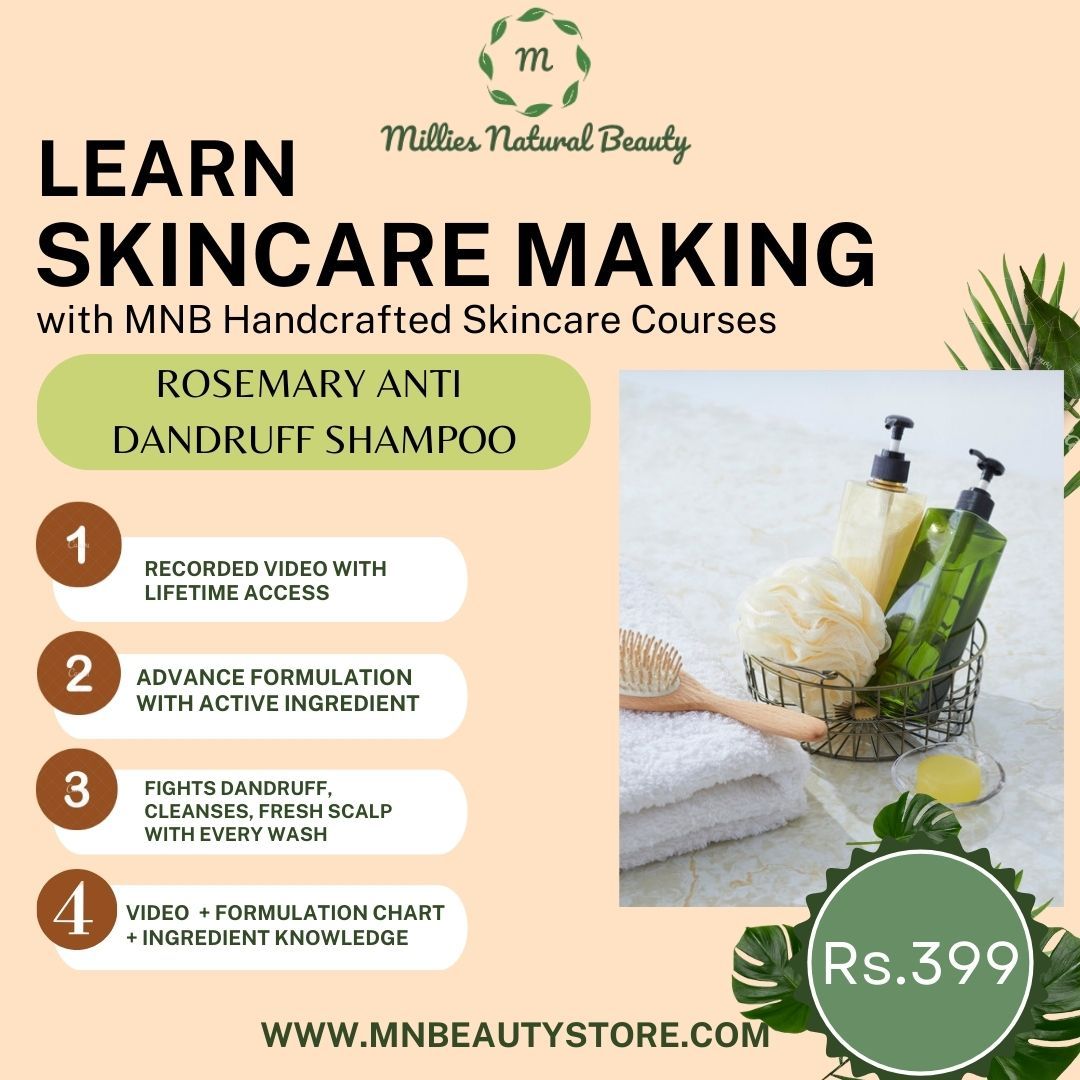 Learn Rosemary Anti Dandruff Shampoo Making