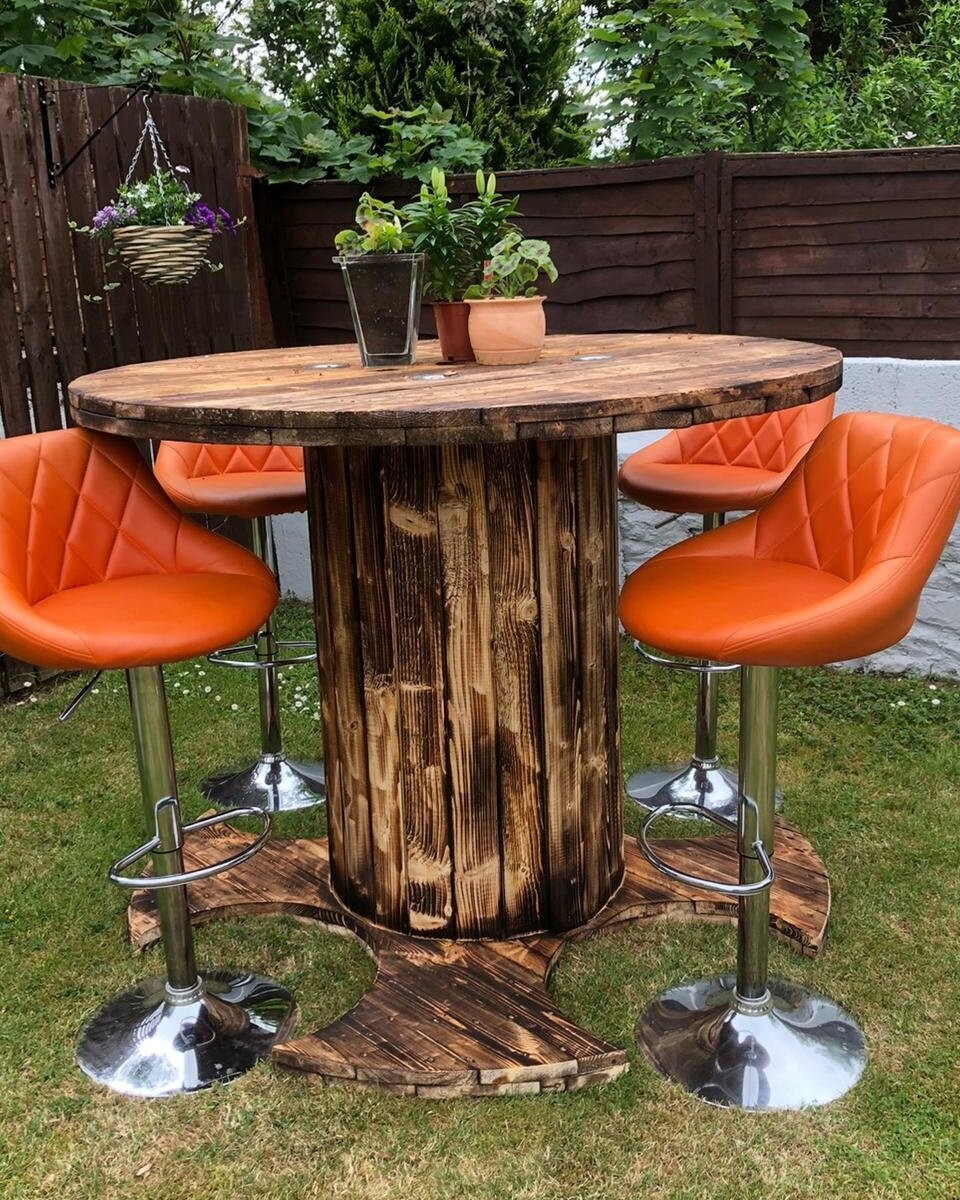 Bespoke cable drum table XL
