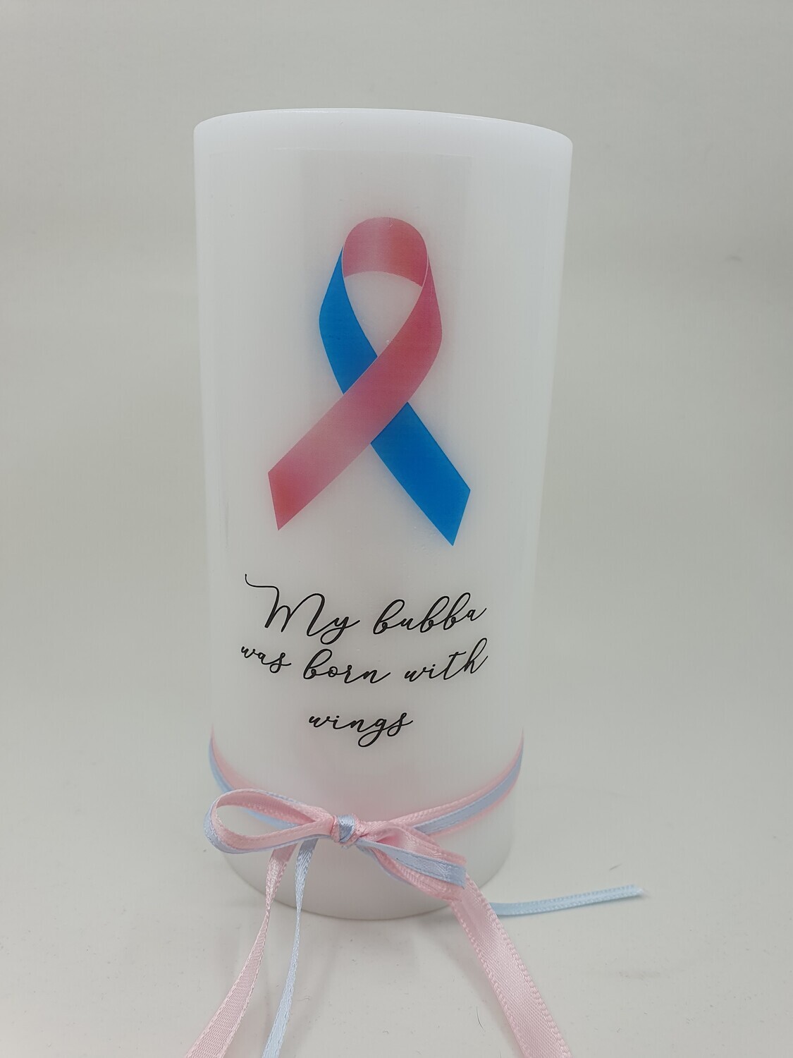 &#39;My bubba was born with wings&#39; - 15 x 7cm