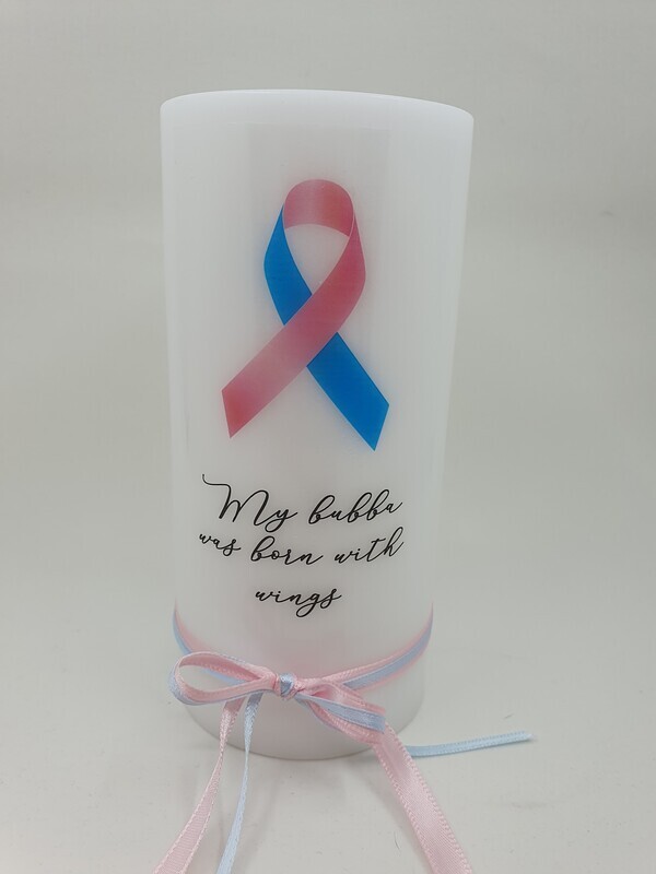 &#39;My bubba was born with wings&#39; - 15 x 7cm