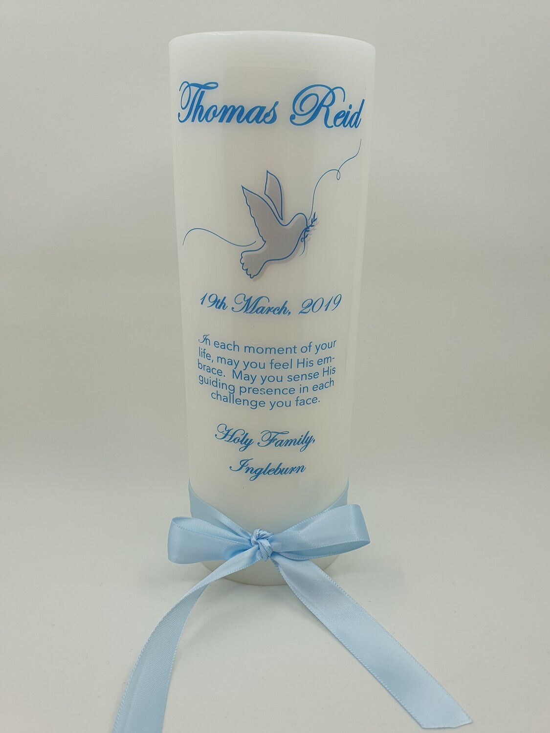 Confirmation pillar candle (modern) - 20 x 7cm