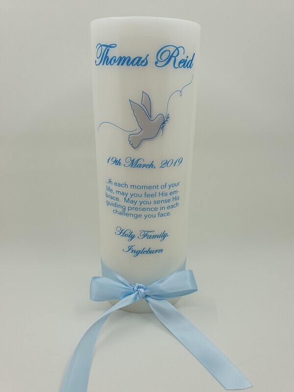 Confirmation pillar candle (modern) - 20 x 7cm