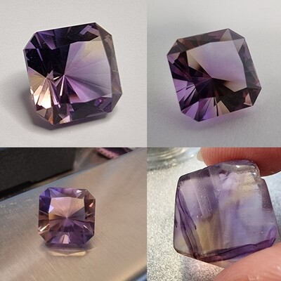 Ametrine-Square Brilliant design