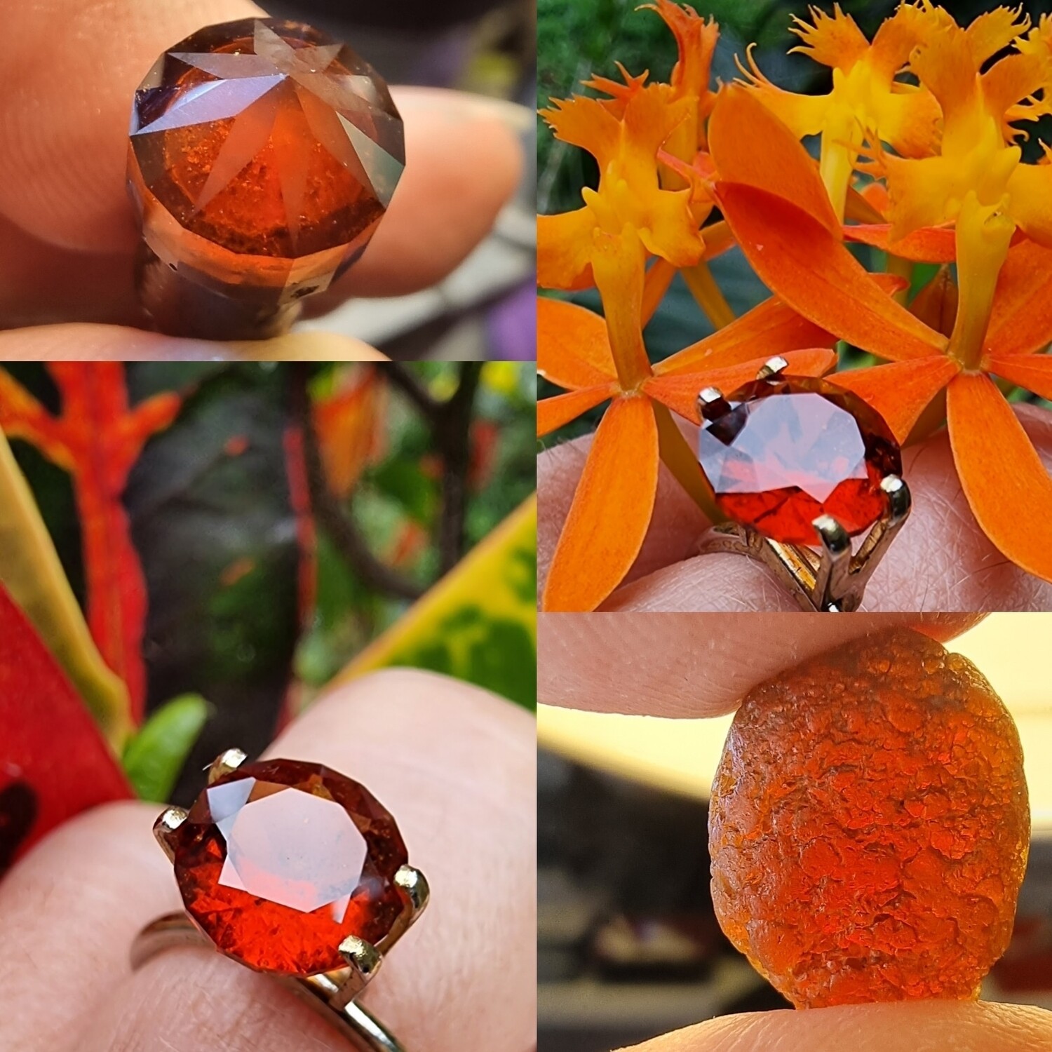Orange &quot;Fanta&quot; Hessonite Garnet from Africa