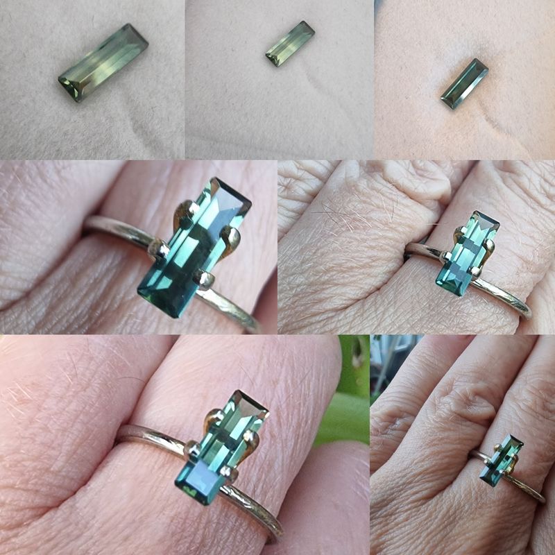 Small Parti Sapphire Baguette 0.90 ct