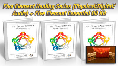 Five Element Healing Package, 18 hours (Hard Copy Courses) + 5 Element Essential Oil Kit