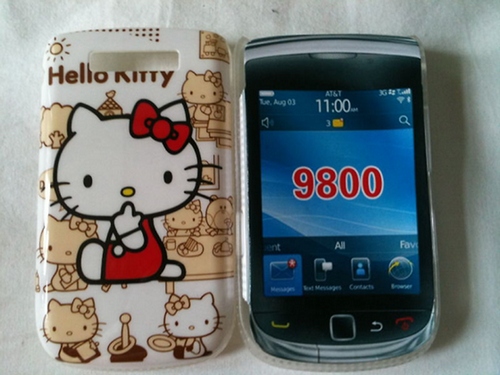 Cute Hello Kitty Blackberry Torch 9800 Hard Casing (High Quality)